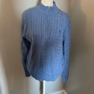 Mens NWT Izod half-zip sweater